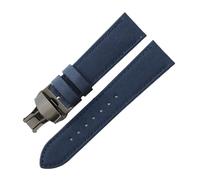 CAWEUER 1853 Speed Chi T116 Cinturino in pelle sottopelle in tela e nylon compatibile con Tissot T116617A Le Locle Starfish T20 Canvas Uomo Polso 22 20mm(Blue-Black-B1,20mm)