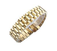 CAWEUER Cinturino for orologio compatibile con Rolex DATEJUST DAY-DATE OYSTERPERTUAL DATE in acciaio inossidabile Accessori for orologi Bracciale for da 13 17 20 21 mm(Gold,20mm)