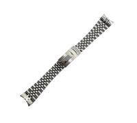 CAWEUER Cinturino for orologio Jubilee in acciaio 316L da 22 mm con maglie a vite e estremità curva, chiusura Oyster, compatibile Seiko 5 SRPD53K1