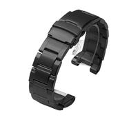 CAWEUER Cinturino in acciaio inossidabile compatibile con Casio G-Shock G-STEEL GST-W300G S300G 400G B100 S310 in metallo da uomo sostituibile strumento(Black)