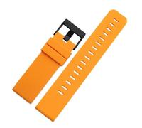 CAWEUER Cinturino in gomma da 24 mm compatibile con Suunto TRAVERSE Series Alpha Spartan Sport Cinturino in silicone compatibile con Suunto 9 Baro(A-Orange-B)