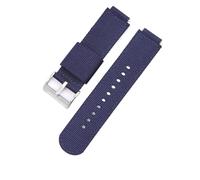 CAWEUER Cinturino in nylon compatibile con Casio GA-2100 AE-1000/1100 GM110 GM2100 AQ-S810 MRW-200H GA100/110 DW-5600 DW-6900 for orologio subacqueo sportivo Gshock(Blue-silver buckle,Interface 18mm)