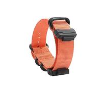 CAWEUER Compatibile con Casio Flessibile Nylon Impermeabile Esterno Tela Acciaio Fibbia Ago Nero G-SHOCK Ga100 110 Gd120 Dw5600 Serie(Orange(Link)-Black)