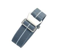 CAWEUER Compatibile con cinturino for orologio Tudor Parachute Qicheng Biwan Little Red Flower Seiko Water Ghost in nylon ad alta densità lavorato a maglia 18 20 22 mm(Gray White-Steel,20mm)