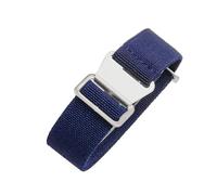 CAWEUER Compatibile con cinturino for orologio Tudor Parachute Qicheng Biwan Little Red Flower Seiko Water Ghost in nylon ad alta densità lavorato a maglia 18 20 22 mm(Blue-Steel,22mm)
