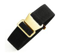 CAWEUER Compatibile con cinturino for orologio Tudor Parachute Qicheng Biwan Little Red Flower Seiko Water Ghost in nylon ad alta densità lavorato a maglia 18 20 22 mm(Black-Gold,20mm)