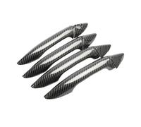 CAWEUER Compatibile con Hyundai i30 2012-2016 i35 Set di Maniglie for Portiere in Fibra di Carbonio cromate 2013 2014 2015 Accessori Adesivi for Auto(Black)