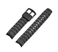 CAWEUER Compatibile con i cinturini for orologi in gomma Casio Edifice Series EF-550/EF523, compatibili il cinturino da polso sportivo for immersioni EF550(EF-550 black)