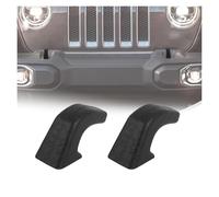 CAWEUER Linskip Coprigancio Traino Compatibile con Jeep Wrangler 4XE JL JK e Gladiator JT 2007-2024, Protezioni Manicotti in Gomma for Gancio Traino Paraurti Anteriore, Accessori Esterni (Nero)(Black)