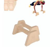 CAWi Maniglie push-up - Impugnature ergonomiche per flessioni in legno per calisteniche, allenamento di forza e yoga, stabili e antiscivolo, non irritano le articolazioni, set da 2