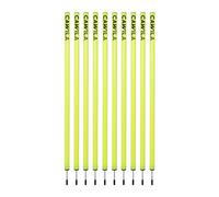 Cawila Academy - Set di 10 aste per slalom, lunghezza 100 cm, colore: Giallo