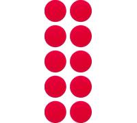 Cawila Cawila PRO Rundmagnet 10er Set 20mm Etichetta con nome ks Rosso