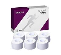 Cawila - Nastro per bendaggio sportivo, 6 rotoli, 3,8 cm x 10 m, bianco