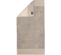 Cawö - Asciugamano bicolore in grafite, 50 x 100 cm