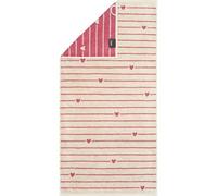 Cawö Asciugamano Heart Beats Lines & Hearts 6276 bacca - 32