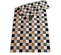 Cawö Doccia Asciugamano Telo Mare Telo Sauna Asciugamani a Quadri Braun Natura