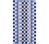 Cawö Home Asciugamani Unique Karo 942 zaffiro - 11 telo doccia 70 x 140 cm