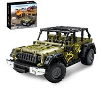 CAXIMSY Green Off-Road Car Building Block Set Telecomando