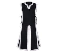 Caxndycing Costume di Halloween da uomo LARP Cospaly Gonna d'armi Tempio Cavaliere Medievale Costume da cavaliere Crociata Vichinga Tunica Tempio Carnevale Gilet