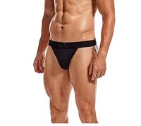 Caxndycing Intimo erotico Uomini Elefanti Tanga Slip Mutande Uomini Con Grande Sacchetto Morbido Slip Sportivo Bulge Pouch Traspirante String Sottile Slip Basso Rise Bikini, Nero , XL
