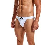 Caxndycing Intimo erotico Uomini Elefanti Tanga Slip Mutande Uomini Con Grande Sacchetto Morbido Slip Sportivo Bulge Pouch Traspirante String Sottile Slip Basso Rise Bikini, bianco, XXL
