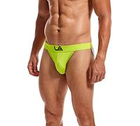 Caxndycing Intimo erotico Uomini Elefanti Tanga Slip Mutande Uomini Con Grande Sacchetto Morbido Slip Sportivo Bulge Pouch Traspirante String Sottile Slip Basso Rise Bikini, giallo., L