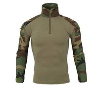 Caxndycing Maglione da uomo Combat Shirt Militare Equipaggiamento Security Felpa Outdoor Polizia Maglione Paintball Airsoft Maccamn Tactical Dolcevita, Verde militare., XL