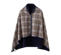 Caxndycing Poncho da uomo in pile Clint Eastwood, coperta casual, poncho per uomini, orlo irregolare, mantello comodo, abbigliamento da casa alla moda, abbigliamento invernale da cowboy hippie,