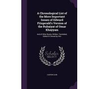 Caxton Club Cax A Chronological List of the More Important Is (Copertina rigida)