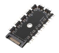 CAXUSD 1 set Hub Rgb Professionale per Ventole PC Porte Controllo Argb Adattatore per e Ottimizzazione Spazio Compatibile con Componenti PC