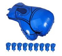 CAXUSD 10 Palloncini Guantoni da Box in Foglio di Alluminio Blu 20 Pollici 10 Pezzi Design Realistico per Decorazioni Feste a Tema Sport e Celebrazioni di Boxe