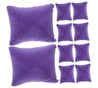CAXUSD 10 Pezzi Cuscini Braccialetti E Orologi Cuscino Per Scatole Per Gioielli Espositore Per Cavigliere E Cassa Dell'orologio Organizer Viola