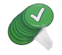 CAXUSD 10 Pezzi D'accordo con il dell'avversario palette per voto degli insegnanti piastre di risposta dell'insegnante scheda di risposta rapida pala d'asta plastica