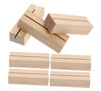 CAXUSD 10 Pezzi Supporti Legno Biglietti Visita Porta Cartoline Immagini Espositore Decorativo Matrimonio Base Foto Menu Rustico