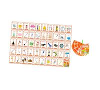 CAXUSD 100 Pezzi Carte Educative Montessori per Set Flashcards Sviluppo Cognitivo e Interattivo Giochi Apprendimento per Genitori e Stimola La Memoria e La Dei Piccoli