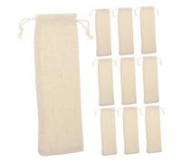 CAXUSD 10pezzi Borse per Posate Coulisse Sacchetti Portaposate Adatti per Picnic Banchetti e Uso all Aperto Realizzati in Materiale Robusto e Pratico