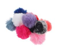 CAXUSD 10pezzi Copertura Antivento Per Microfono Con Pelliccia Resistente e Lavabile Riduce Rumore Vento Per Registrazioni Chiare Copri Microfono Colorati e Duraturi Per Uso Esterno e Int