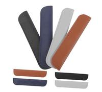 CAXUSD 12 pezzi Custodia Penna in Pelle Resistente Anti- Porta Stilografica Sleeve Protettiva per Penna Singola Elegante Portapenne in PU per Regalo Nero Marrone Grigio Blu Scuro