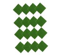 CAXUSD 16 Pezzi Tappeto Erboso Artificiale Finto Muschio Realistico per Decorazioni Te Fatati Terrari Bonsai e Micro