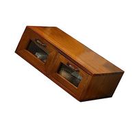 CAXUSD 1pezzi Scatola Portaoggetti con Cassettiera in Legno retrò per Scrivania Supporto Rialzato per Monitor e Notebook Organizer Desktop Multifunzionale per Ufficio e Casa Design Elegan