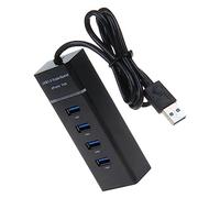 CAXUSD 1pezzi Usb Hub Porte Ultra Slim Adattatore Multi-port Usb Portatile Con Indicatore Led Espansione Adattatori Di Trasferimento Dati Per Laptop e Computer Design Compatto e Leggero