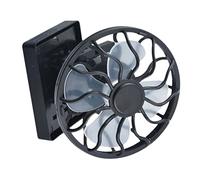 CAXUSD 1pezzi Ventilatore Solare Da Ufficio Con Pinza Raffrescatore Per Casa e Dormitorio Nero