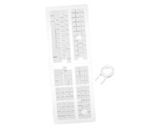 CAXUSD 1set Completo Di Keycap Thai Per Tastiere Meccaniche Tasti Con Design Semi-trasparente Compatibile Con Tasti Effetto Illuminato Per Gaming e Digitazione Thai