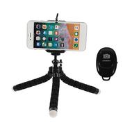 CAXUSD 1set Supporto Treppiede Portatile Acciaio Inossidabile Per Smartphone e Fotocamere Staffa Per Fotografia Con Spugna Comfort e Telecomando Per Uso Da Tavolo e Outdoor