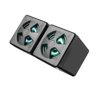CAXUSD 2 PCS Altoparlante Retroilluminato RGB Mini Computer Desktop Laptop Subwoofer Esterno
