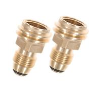 CAXUSD 2 Pezzi Adattatore Bombola Gas Raccordo Rapido in Rame e Gomma Facile Installazione Resistente e Leggero per Grill e Outdoor