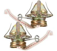CAXUSD 2 Pezzi Bruciatori a Stoppino per Lampada a Olio in Metallo, Set da 2 per Lampade a Cherosene, Accessori di Ricambio per Appassionati di Stile Vintage