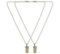 CAXUSD 2 pezzi Collana Urna Gioielli Commemorativi Cremazione per Amorevoli Ricordi di Familiari e Animali Pendente Apribile per Conservare Resti o Messaggi Speciali