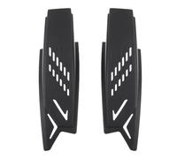 CAXUSD 2 Pezzi Corna Casco Decorazione per Moto in ABS Nero, Stile Moderno | Ornamento Adesivo Versatile, Uso Unisex, Forma a Corna, Accessorio Creativo per Protezione Due Ruote