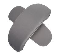 CAXUSD 2 Pezzi Cuscino per Braccioli per Sedia Ufficio Poggiagomiti per Scrivania Coprisedia Ufficio Elasticizzato Poggia Gomiti Copribraccioli per Sedie Scrivania Grigio Spugna